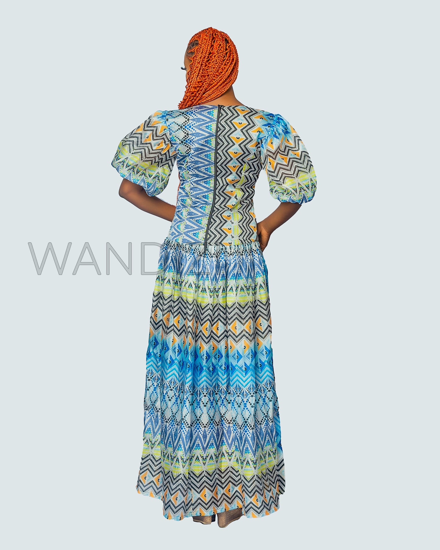 Chiffon Dress, African Print Long Dress, Maxi Dress, African Clothing For Women