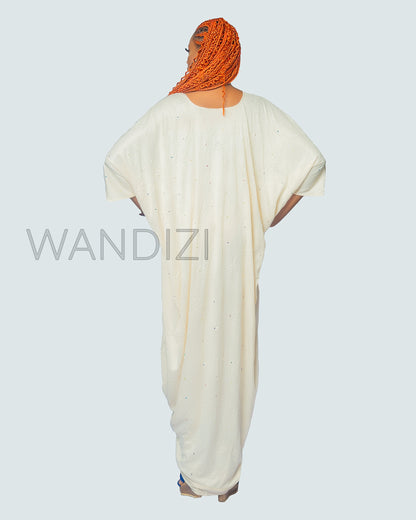 Abaya Dress, Deep-V Embellished Dress, African Clothing for Women, African Maxi Dress.