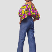 African Print Top, Ankara Top, African Womens Clothing, Womens Clothing, Off the shoulder top