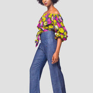 African Print Top, Ankara Top, African Womens Clothing, Womens Clothing, Off the shoulder top