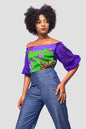 African Print Top, Ankara Top, African Womens Clothing, Womens Clothing, Off the shoulder top