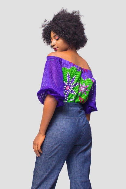 African Print Top, Ankara Top, African Womens Clothing, Womens Clothing, Off the shoulder top