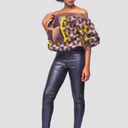 African Print Top, Ankara Top, African Womens Clothing, Womens Clothing, Off the shoulder top