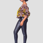 African Print Top, Ankara Top, African Womens Clothing, Womens Clothing, Off the shoulder top