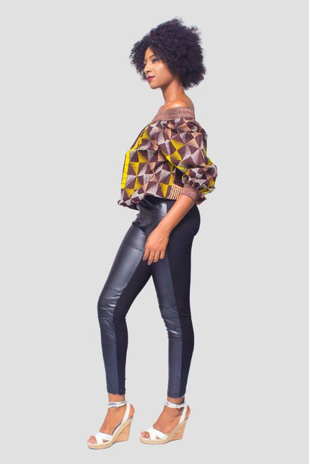 African Print Top, Ankara Top, African Womens Clothing, Womens Clothing, Off the shoulder top