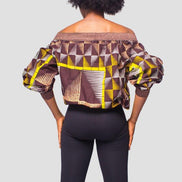 African Print Top, Ankara Top, African Womens Clothing, Womens Clothing, Off the shoulder top