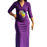 Slinky Tank Dress with the map of Africa, Sexy Tank Dress, Bodycon Dress