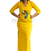 Slinky Tank Dress with the map of Africa, Sexy Tank Dress, Bodycon Dress