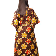 African Print Kimono Style Wrap Maxi Dress, African Wax Kimono Dress, Ankara Dress