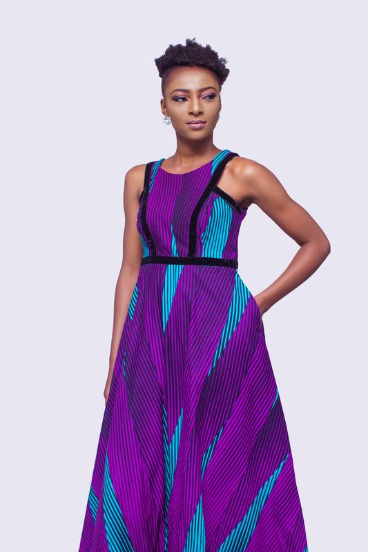African Print Long Dress, Ankara Dress, African Print Dress, African Clothing for Women
