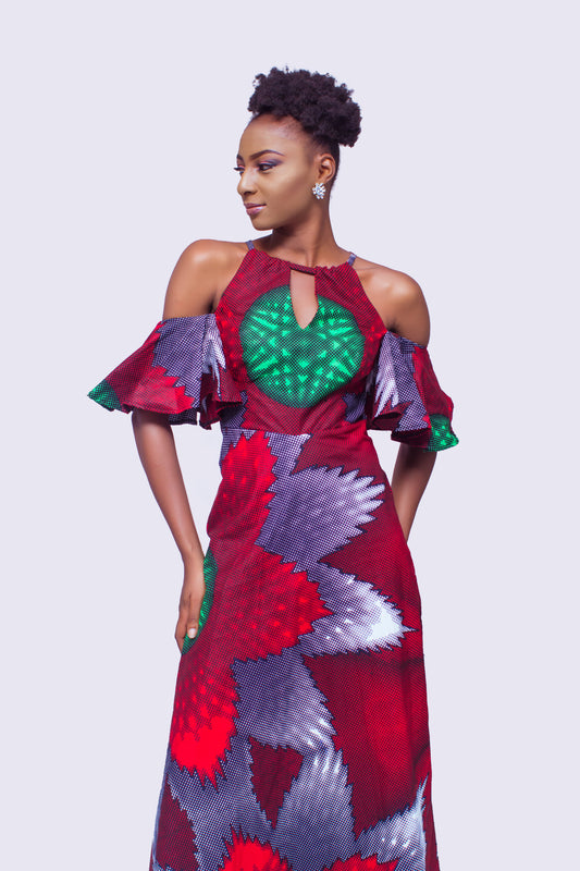 African Print Long Dress, Ankara Dress, African Print Dress, African Clothing for Women