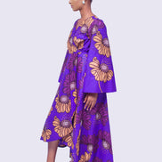 African Print Kimono Wrap Dress, African Kimono Dress, Ankara Wrap Dress, African Print Wrap Dress