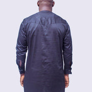 Silver Embroidered African Mens Suit, African Wedding Suit, African Prom Suit, Mens wear