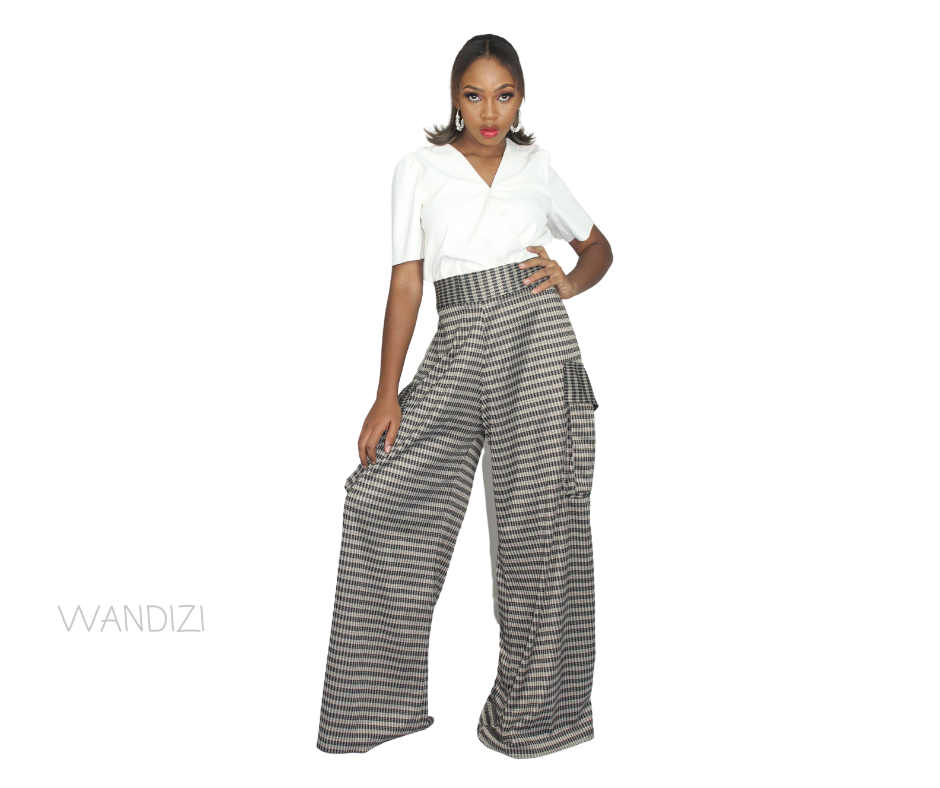 African Print Wide Leg Jersey Pants, African Womens Pants, Womens Clothing, Womens wear