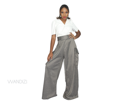 African Print Wide Leg Jersey Pants, African Womens Pants, Womens Clothing, Womens wear