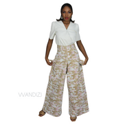 African Print Wide Camo Pants, African Womens Pants, Womens Clothing, Womens wear