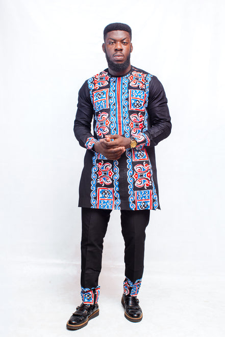 African Print Shirt and Pants, African Mens Clothing, African Mens Wear, African Prom Suit