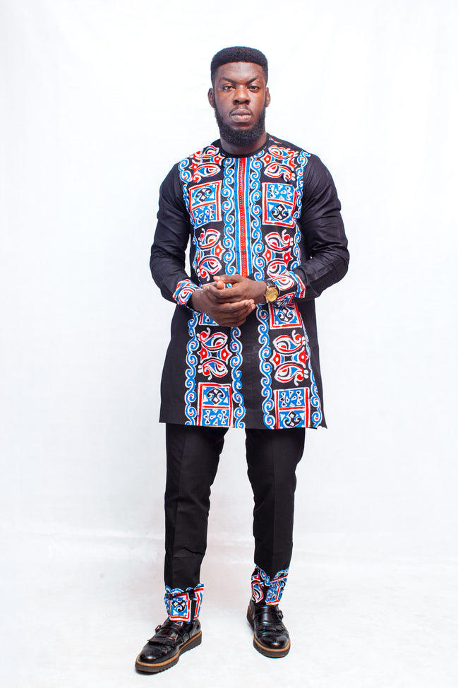 African Print Shirt and Pants, African Mens Clothing, African Mens Wear, African Prom Suit