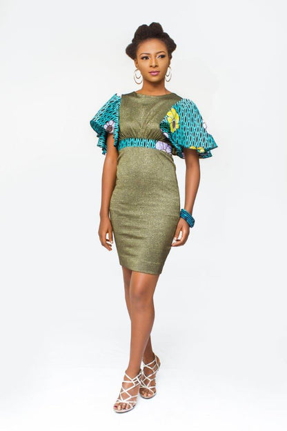 African Print dress, Ankara dress,  African Womens Clothing, Fitted dress, Sheath dress