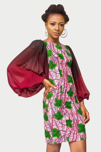 African Print dress, Ankara dress,  African Womens Clothing, Fitted dress, Sheath dress