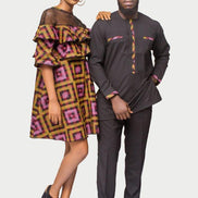 African Print dress, Ankara dress, African Womens Clothing, Flare dress, Net dress