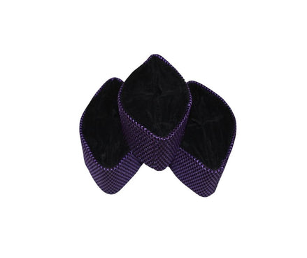 Ado Kufi Hat - Violet Crisscross