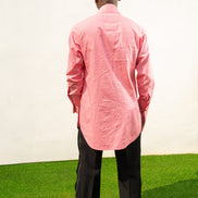 Pink Cotton Long Sleeve Shirt