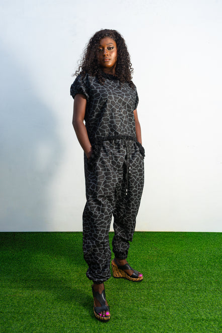 Trendy Animal Print Jumpsuit