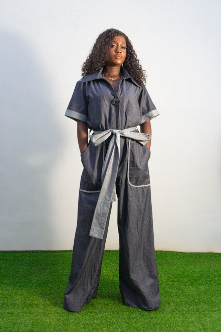 Trendy Denim Jean Jumpsuit