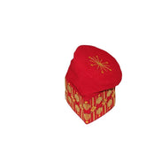 Fila Cap featuring a rich red velvet crown with a central gold starburst and a geometric gold pattern around the base.