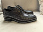 Black Brogue Hatch Lace-up Shoes