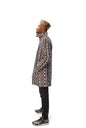 Bogolan African Print Ankara Long Coat with Front zipper, Ankara Long Coat, Bologan Wax Long Coat