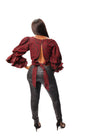 African Print Open Back Wrap Top, Ankara Wrap Top, Wandizi Wrap top
