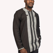 African men's suit in Asoke and wool mix