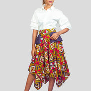 African Print Flared Skirt, Ankara Skirt, Womens Clothing, African Clothing for women