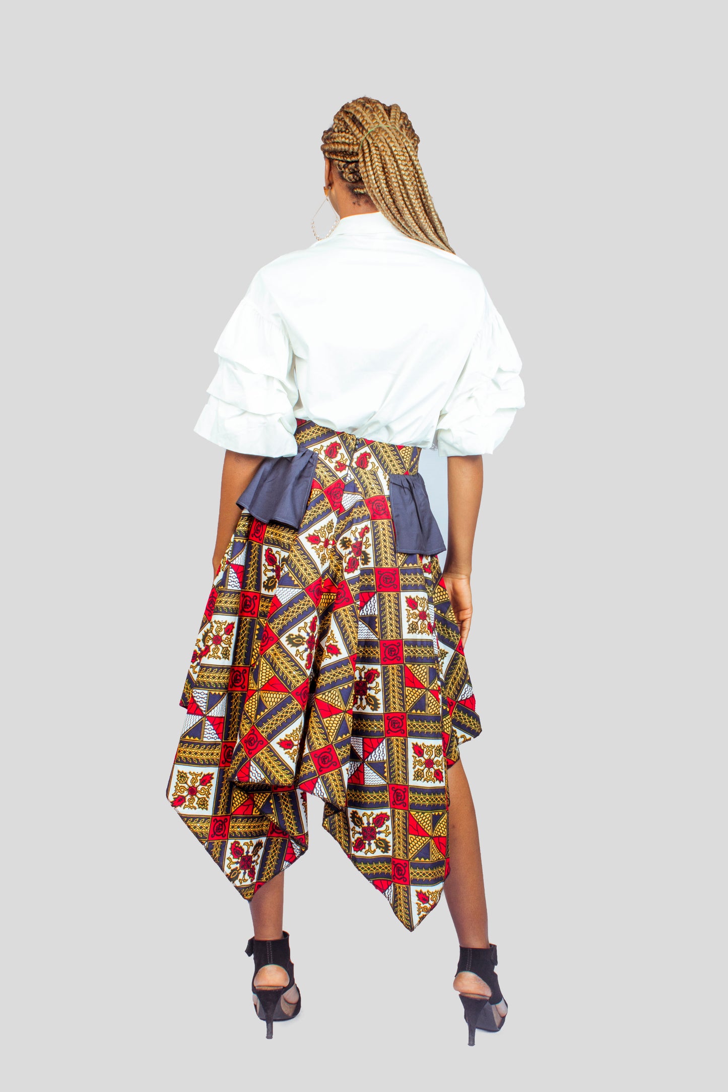 African Print Flared Skirt, Ankara Skirt, Womens Clothing, African Clothing for women