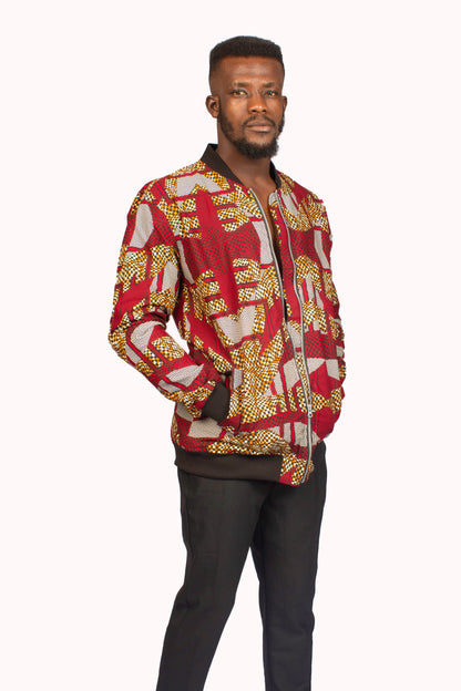 Bomber Jacket, Ankara Bomber Jacket, African Print Bomber Jacket, Ankara Unisex Bomber