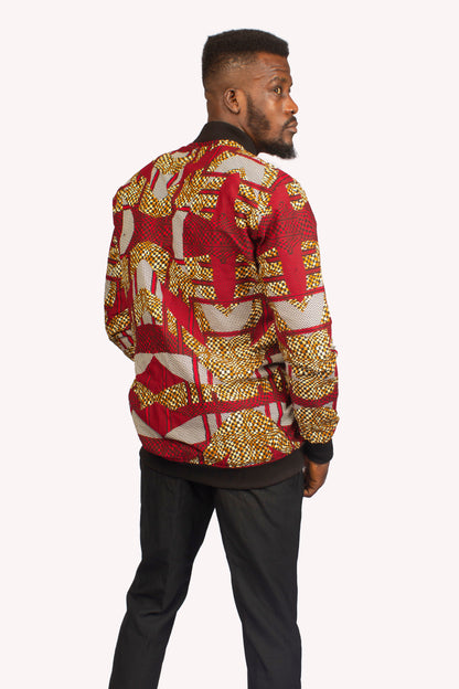 Bomber Jacket, Ankara Bomber Jacket, African Print Bomber Jacket, Ankara Unisex Bomber