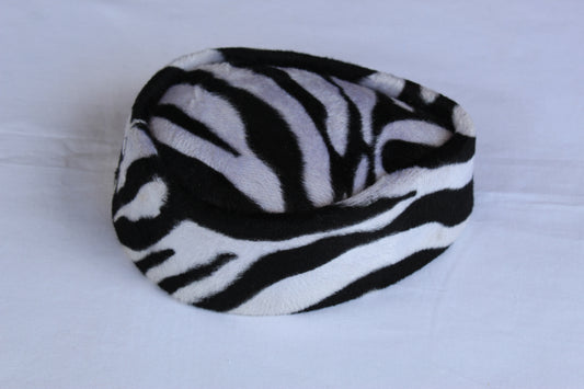 Animal Print Velvet Cap, Hausa Cap, Igbo Cap, Fulani Hat, African Mens Hat