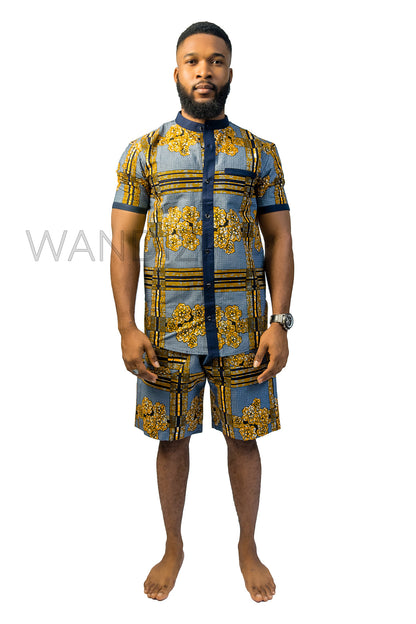 Colorful Ankara Shirt, African Men Clothing, African Mens Wear, Ankara Shirt