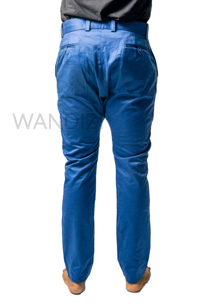 Drop Crotch Harem Khaki Style Pants, Low Crotch Harem Pants, Blue Harem Pants