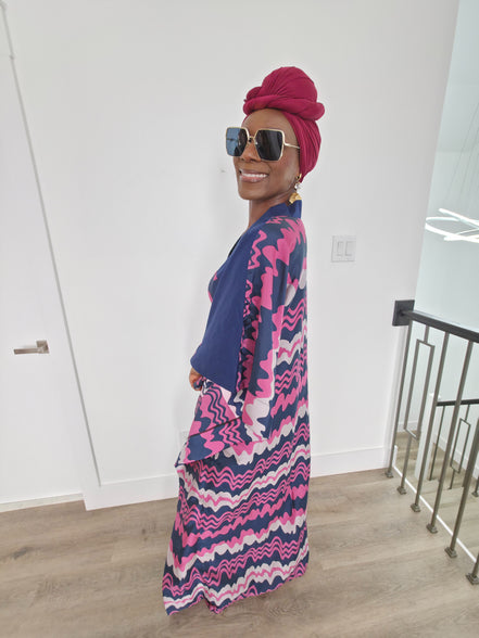 Patterned Kaftan, BouBou (Cosmic Candy)