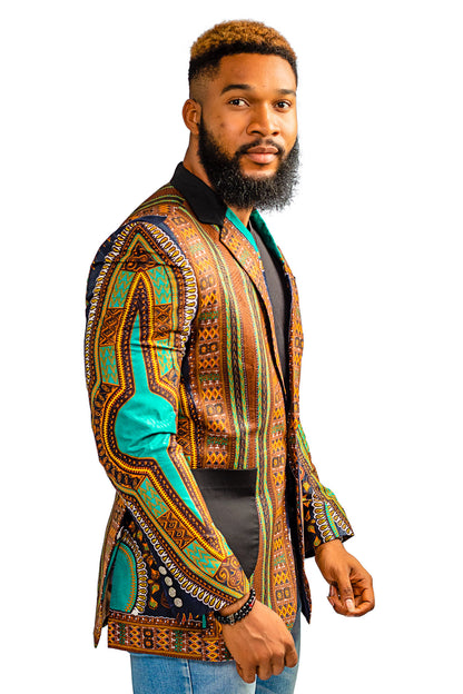 Dashiki Blazer/Jacket, Angelina Dashiki Blazer, African Print Blazer