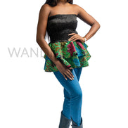African Print Off the Shoulder Peplum Top, Ankara Peplum Top, Ankara Smocked Top