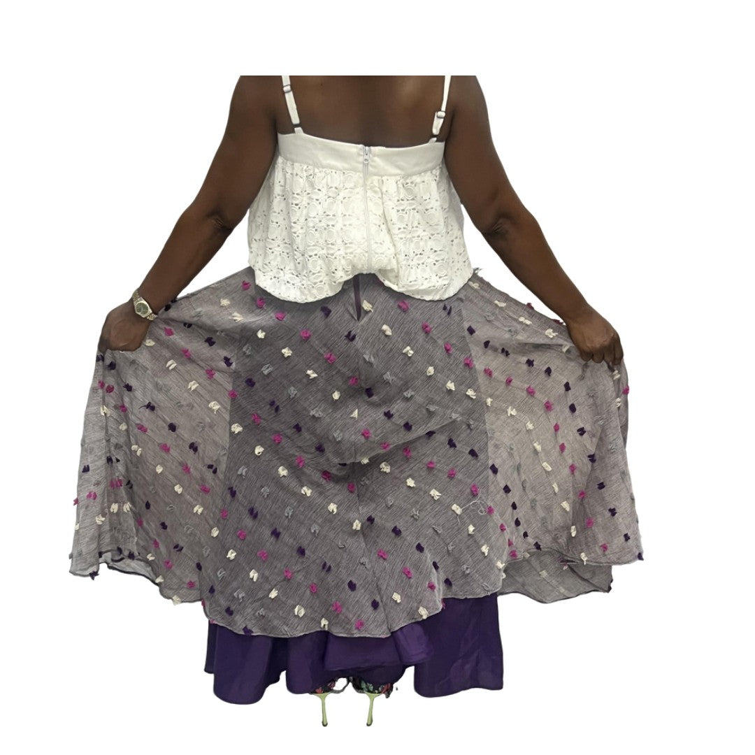 Multicolored Couscous Long Skirt