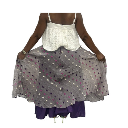 Multicolored Couscous Long Skirt