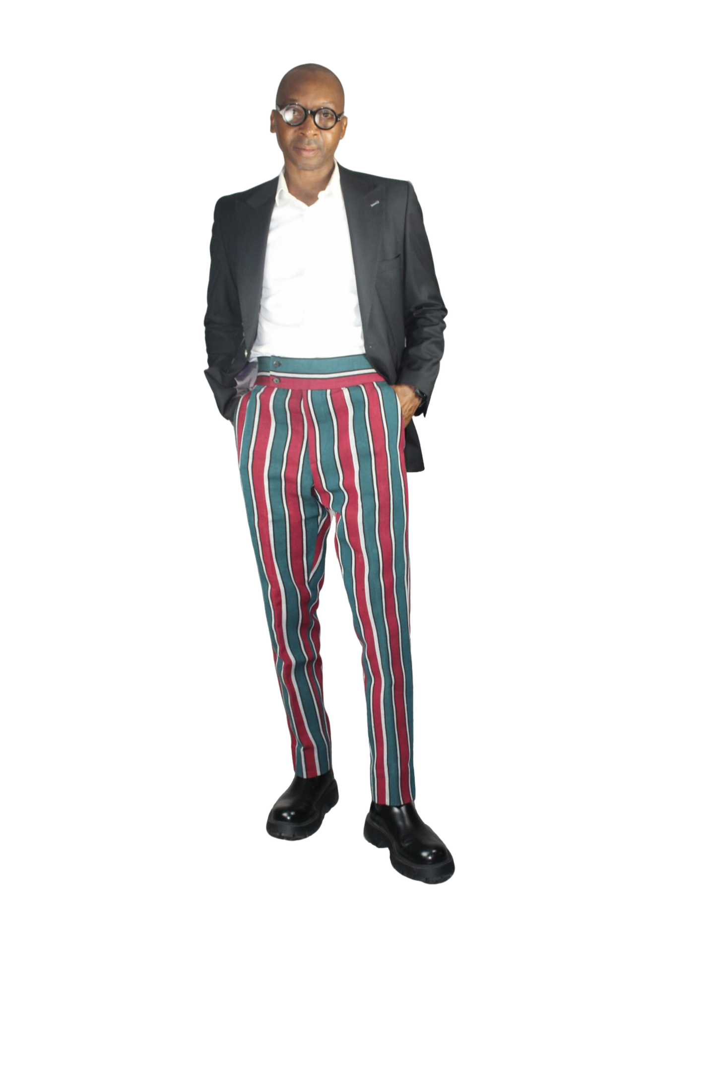 Trendy Asoke Pants, Asoke Denim Pants, Mens Clothing, Men Wear Red and Green