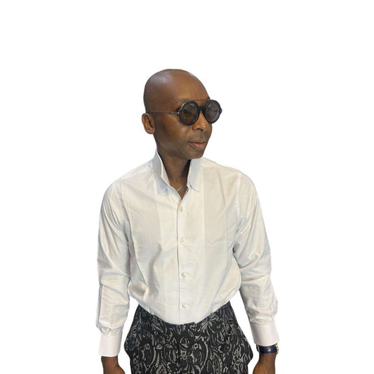 White Semi-Formal Cotton Shirt