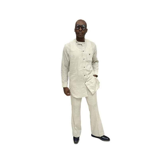 White Cotton Matching Outfit