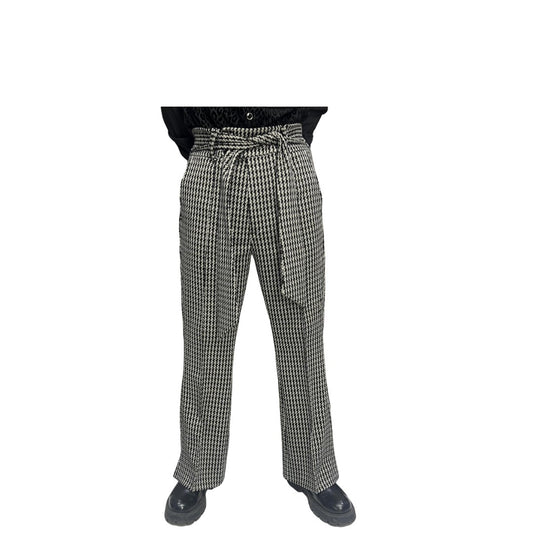 Black and white patterned Pants